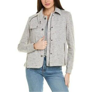 CABI Rookie Jacket Heather Gray Sz L #6032 EUC